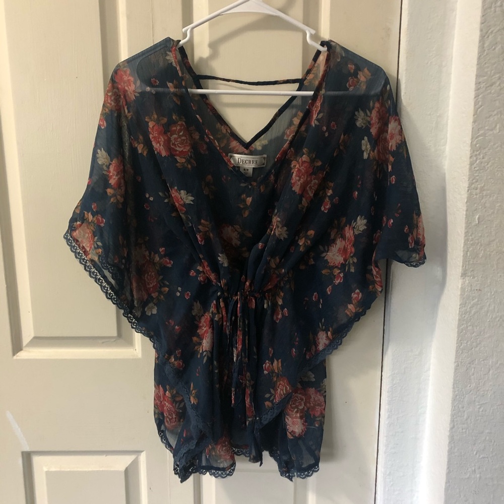 JCPenney floral blouse